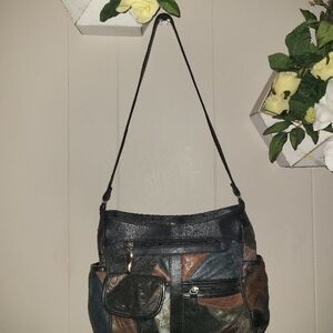 Patchwork Leather Shoulder Bag